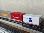 Trailer Train 85 Ft All Purpose Tofc Flat Car W/ 3 Containers Ho Scale New. Fixed Price $99.95.
