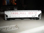 Terminal Grain - Ps 4785/ 3 Bay Rib Side Covered Hopper # 1047. Fixed Price $41.30.
