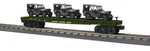 Mth 30-76886 U.s. Army Flatcar W/ Willys Jeeps O Gauge Rail Rd #609040. Fixed Price $81.99.