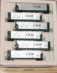 Walthers 932-7803 RD4 Coal Hopper 6 Pack Chicago & North Western Cnw. Fixed Price $269.99.