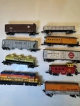 Nine Piece Vintage Rare Train Set Bachman And Lionel. Fixed Price $95.00.