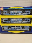Ho Athearn 2585 Tri-rail Bombardier 3 Car Set Ctrl #510 & Coaches #1001/6. Fixed Price $325.00.