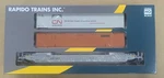 Rapido Ho Scale 53' Husky-stack Well Car Aok #73503 With Containers 401055. Fixed Price $75.66.