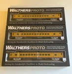 Walthersproto Custom Ho Union Pacific 85' Coach Car Lot (3) Excursion. Fixed Price $700.00.