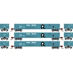 Ho-gauge Athearn Rock Island 52" Mill Gondola 3-PACK. Fixed Price $104.99.