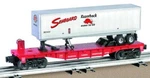 Lionel #26043 Seaboard O27 Flat Car W/trailer New Original Box. Fixed Price $39.99.