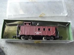 Vintage Scale Aurora At&sf Caboose Car Box 4887. Fixed Price $18.00.