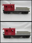 Very Rare Trains 6119-100 Dl&w Work Caboose "lionel" Only Side Frame. Fixed Price $499.99.
