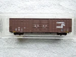 Scale Micro Trains Conrail Excess Height 60' Double Door Waffle Side Boxcar. Fixed Price $24.99.