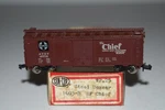 Scale Con-cor 1003 Santa Fe 40' Single Door Boxcar 40718 C38124. Fixed Price $17.99.