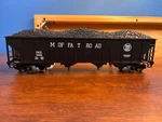 Mth 20-90008C Union Pacific 4-BAY Hopper With Coal Load "moffat Road" Ln/box. Fixed Price $42.99.