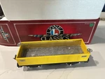 Lionel Classics Standard Gauge 1512 Yellow Gondola Car 6-13300, New In Box. Fixed Price $80.00.