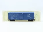 Kadee Micro-trains Mtl #24314 Lnac (blue Car) 40' Box #144 Label. Fixed Price $44.98.