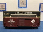 K-line Erie Lackawanna #63404 Single Door Box Car K765-1531. Fixed Price $29.99.