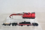 Hornby R739 Painted Red Cockrill 85 Ton Breakdown Crane Set Og. Fixed Price $49.49.
