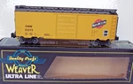 Weaver Scale Ultra Line Cnw Chicago Northwestern PS-1 40' Box Car 3 Rail. Fixed Price $38.00.
