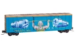 Z Scale Railbox 50' Ribside Boxcar Weathered Graffiti Micro-trains #510 44 220. Fixed Price $30.95.