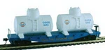 Model Power 98161 Ho Gulf 40' Flatcar With Removable Twin Tanks. Fixed Price $11.47.