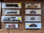 Scale Freight Cars And Cabooses Lot Of 8 New In Boxes. Fixed Price $120.00.