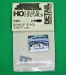 Detail Associates Ho #2401 Exhaust Stacks, Emd F Units & Bl Series - More Below. Fixed Price $5.25.