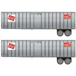 Walthers Flexi-van 40' Trailer 2-PACK Milwaukee Road #3 Ho Scale. Fixed Price $30.99.