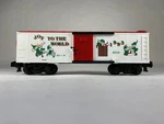 American Flyer 6-48319, Holiday 1993 'joy To Th World' Box Car #8319, Ob. Fixed Price $10.00.