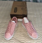 Coach High Line Signature Low-top Sneakers Pink Multi Size 5 Women's New Box. Fixed Price $119.99.