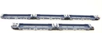 Walthers 932-8103 Five-unit Articulated Well Car Apl Liner Train #6005. Fixed Price $85.00.