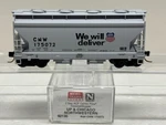 Scale Micro Trains Mtl 92130 Up/cnw 175072 Covered Hopper. Fixed Price $25.00.