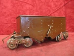 Lionel Prewar Standard Gauge Tinplate 116 Nynh & Hrr Maroon Hopper Dump Car.. Fixed Price $48.50.