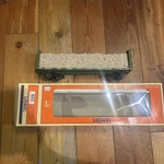 Lionel 6-16982 Bc Rail Bulkhead Flatcar With Cut Out Wood Load #9823. Fixed Price $24.99.