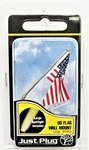 Scale Woodland Scenics JP5955 Just Plug Large Waving Flag Wall Mount. Fixed Price $11.89.