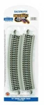 Bachmann 44503 E-z Track Ns Rail/gray Roadbed 22" Radius Curved (4) Nib. Fixed Price $16.97.