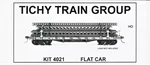 Ho Scale Tichy Train Group 4021 Undecorated 40' 50-TON Ac&f Flatcar Kit. Fixed Price $10.63.