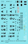 K4 Scale Decals Rich Grain Service PS-2CD Covered Hopper Black Chester, Iowa. Fixed Price $8.15.