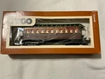 Tyco Ho Scale Train Car. 1890 Passenger Coach Santa Fe 523 B. Fixed Price $10.00.