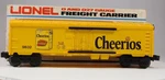 Lionel 6-9832 O-gauge 1982 Cheerios Billboard Reefer Car. Fixed Price $59.99.