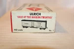 Ho Scale Ulrich, 40' Box Car, American Transit Co. Yellow, #11990 Kit Started. Fixed Price $24.00.