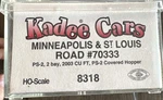 Kadee Cars Scale #8318 PS-2 Bay Covered Hopper Minneapolis & St Louis Nib. Fixed Price $35.99.