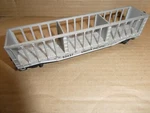 Vintage Ho Scale Roco Union Pacific 52437 Silver Freight Car 7" Long. Fixed Price $18.00.