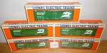 Lionel 6-6234 6238 Burlington Northern (5) Boxcars Standard Gauge Train Set. Fixed Price $199.95.