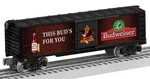Lionel 2428410 Budweiser Illuminated Bar Sign Reefer. Fixed Price $140.58.