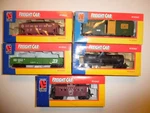 Lot Of 5 Life-like Ho Model Train Freight Cars Boxed New. Fixed Price $25.99.