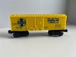 Lionel 6-16250 / O27 Gauge Santa Fe Atsf Yellow Double Door Boxcar. Fixed Price $9.95.
