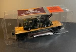Menards Gold Line Army Flatcar With Truck & Machine Gun - Gauge. Fixed Price $35.00.