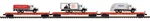 Mth 20-92440 Donald J. Trump Gauge Premeir 3-CAR Flat W/ Truck Load Set. Fixed Price $269.99.