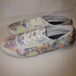 Roxy Santa Cruz Women 8.5 Canvas Floral Lace-up Sneakers ARJS300156. Fixed Price $35.95.