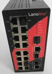 Lanolinx LNX-1802GN 18-PORT Industrial Managed Ethernet Switch 12-48VDC 1.1A. Fixed Price $101.68.