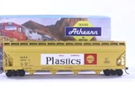 Athearn Shell Chemical Plastics 54FT Acf Centerflow Covered Hopper #5215 +nkl. Fixed Price $14.99.
