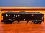 Mth 20-97500 Burlington 4-BAY Hopper W/coal Load Ln/box. Fixed Price $47.99.